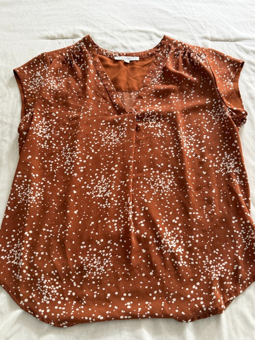 Burnt Orange Blouse - Size L